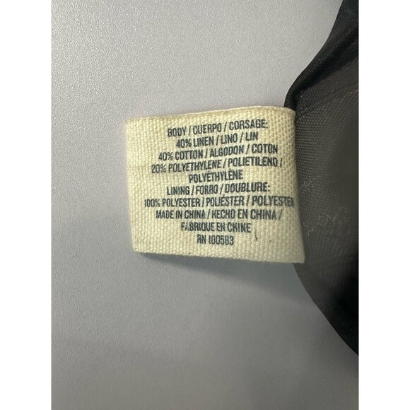 Tommy Bahama Black Linen Crossbody Bag Beige Outer Pocket Shoulder Bag Purse EUC - Picture 7 of 14